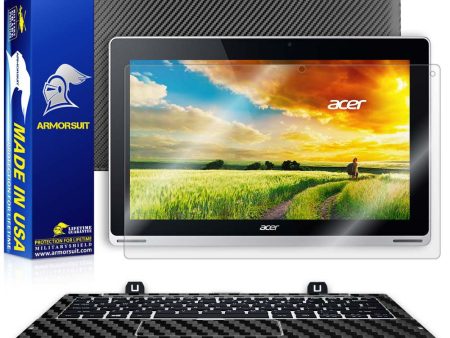 Acer Aspire Switch 11 (SW5-111) Screen Protector + Black Carbon Skin Protector  (Tablet & Keyboard) Discount