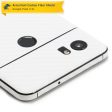 Google Pixel 2 XL Screen Protector + White Carbon Fiber Skin Fashion