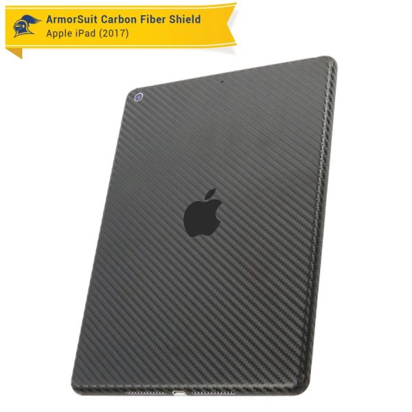 Apple iPad 9.7  (2017) WiFi ONLY Screen Protector + Carbon Fiber Skin Hot on Sale