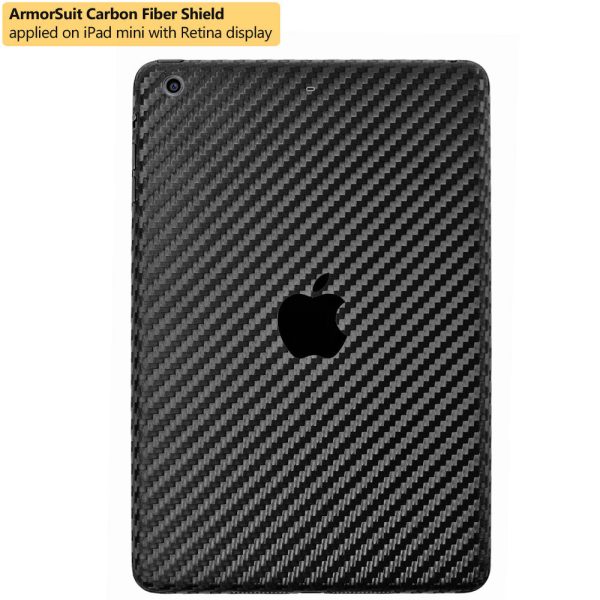 Apple iPad Mini 2 w  Retina Display Screen Protector + Carbon Fiber Film Protector For Sale