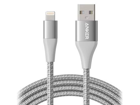 Anker Powerline+ II 3  USB-A To Lightning Connector - Silver For Sale