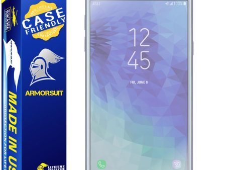 [2-Pack] Samsung Galaxy J3 (2018) J3 Star Amp Prime 3 Matte Case-Friendly Screen Protector Online now