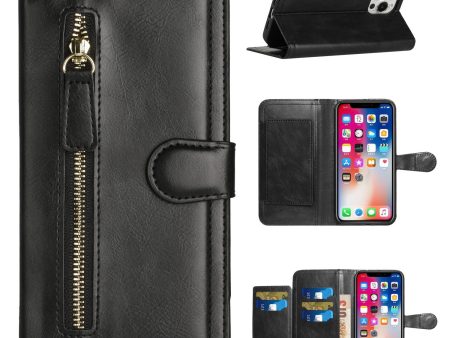 Wallet Case For Samsung A14 5G - Black - Premium Wallet Card Holder With Magnetic Flap on Sale