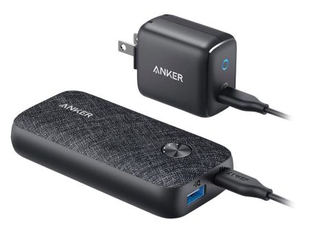 Anker Powercore PD Metro 18W High-Speed Charging Kit (Portble and Wall Charger  Set With USB-C) - Black Fashion