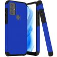 MetKase Tough Strong Hybrid (Magnet Mount Friendly) Case Cover For Moto G Play 2023 G Pure G Power (2022) - Classic Blue Supply