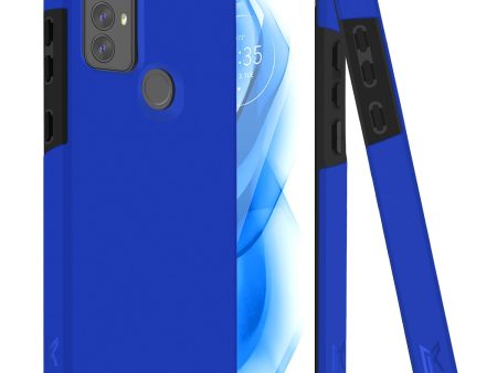 MetKase Tough Strong Hybrid (Magnet Mount Friendly) Case Cover For Moto G Play 2023 G Pure G Power (2022) - Classic Blue Supply