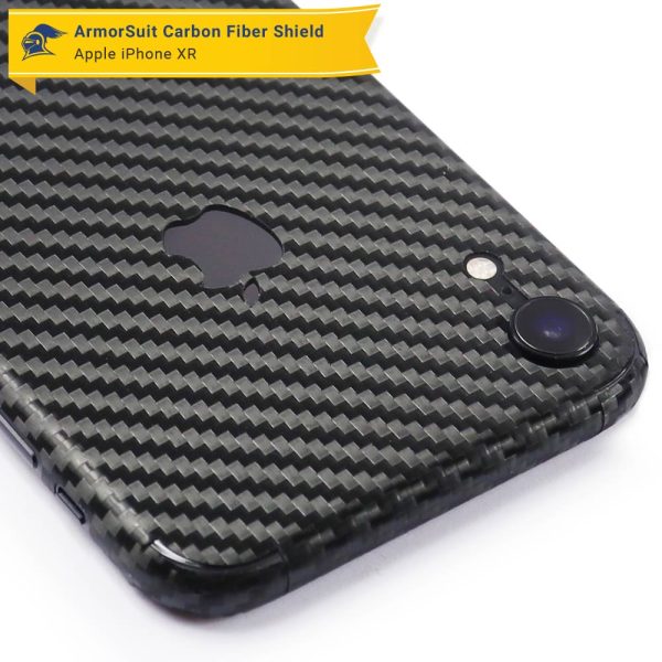 Apple iPhone XR Screen Protector + Carbon Fiber Skin For Discount