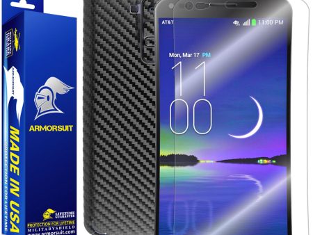 LG G Flex Screen Protector + Black Carbon Fiber Film Protector Hot on Sale