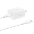 Samsung 25W Travel Adapter With Cable - White Fashion