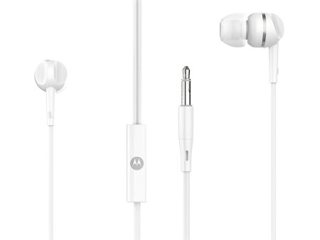 Motorola Pace 105 In-Ear Headphones - White Fashion