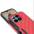 Premium Noble Lined Shockproof Dual Layer Hybrid Case For Boost Summit 5G - Red Black Fashion