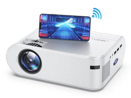 Yaber U2 720P Entertainment LCD Projector with Projector Screen - White Online Sale