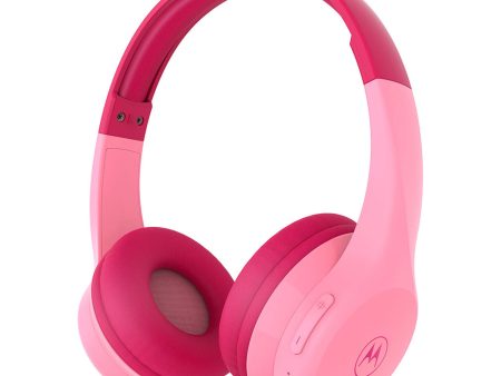 Moto JR300 Wireless Kids Over-Ear Headphones - Pink Cheap