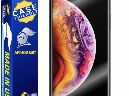 [2 Pack] Apple iPhone Xs Screen Protector Case Friendly Online Hot Sale