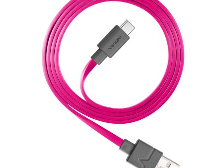 Ventev Chargesync USB A To USB C 2.0 Cable 6Ft - Pink Online Sale