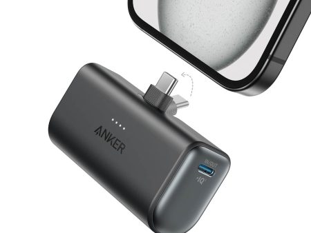 Anker Nano 22.5W Power Bank With Built-In Foldable Usb-C Connector - Black Sale