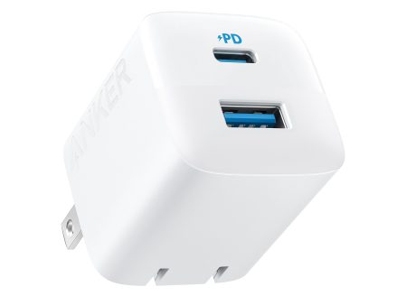 Anker Powerport 323 Dual Port 32W Wall Charger (USB-C And USB-A) - White For Cheap