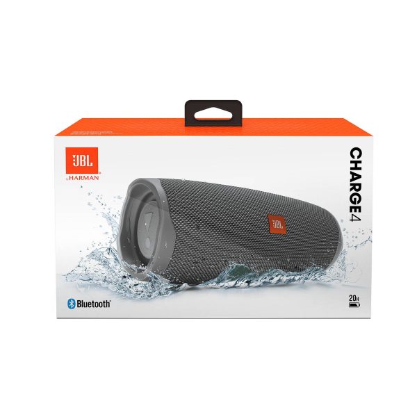 JBL Charge 4 Portable Bluetooth Speaker - Gray on Sale