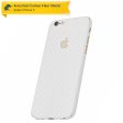 Apple iPhone 6 Screen Protector + White Carbon Fiber Skin Cheap