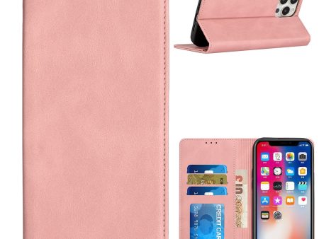 Wallet Case For Samsung A14 5G - Rose Gold - Vegan Leather Card Holder Wild Flag Cheap