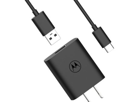 Motorola TurboPower 20W Wall Charger With 1M A-C Cable - Black Fashion