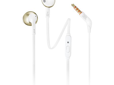 JBL Tune 205 Wired In-Ear Headphones - Champagne Gold Sale