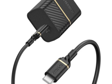 Otterbox 30W Wall Charger W  USB-C To USB-C Cable - Black Shimmer Online Sale