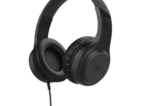 Moto XT120 Over-Ear Headphones W  Mic - Black Cheap