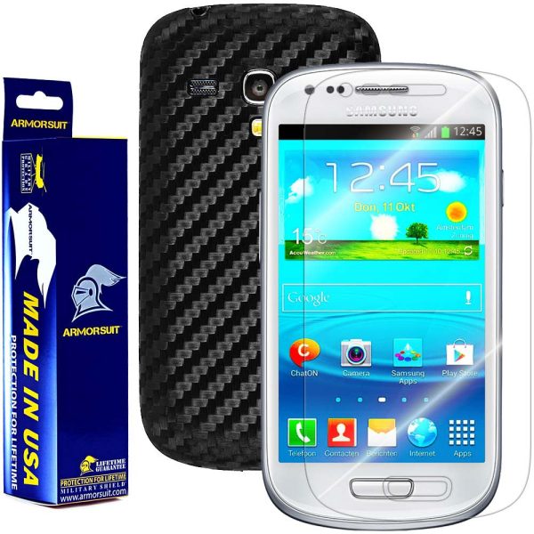 Samsung Galaxy S3 Mini Screen Protector + Carbon Fiber Film Protector For Cheap