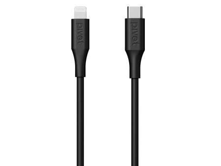 Pivet Motive USB-C to Lightning Charging Cable - Black Discount