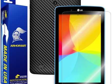 LG G Pad 7.0 Screen Protector + Black Carbon Fiber Film Protector Sale