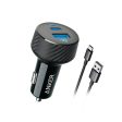 Anker Powerdrive 15W Dual Port USB-A And USB-C Car Charger - Black Gray on Sale