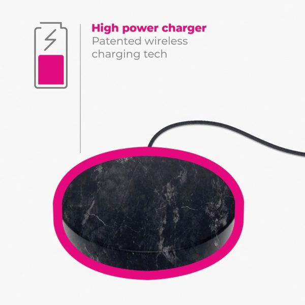 Einova Stone 10W Wireless Charging Pad - Black Marble Discount