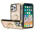 Design Case For iPhone 11 - Gold - Passion Square Hearts Smiling Diamond Ring Stand Wild Flag on Sale