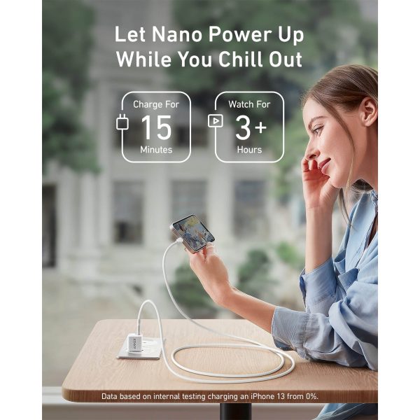 Anker Powerport 20W PD Nano USB-C Wall Charger W  6  C-Lightning Cable - White Online