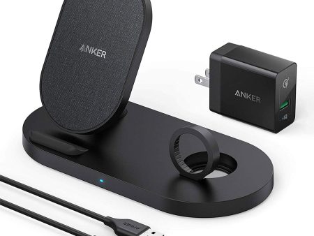 Anker Powerwave Wireless Charging Station with QC Charger and 2-in-1 Stand Online Sale