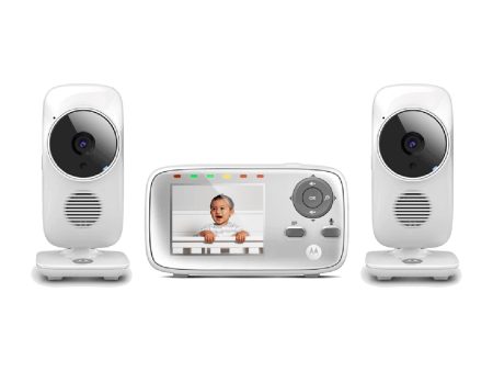 Motorola MBP483-2 2.8  Video Baby Monitor With Two Cameras on Sale