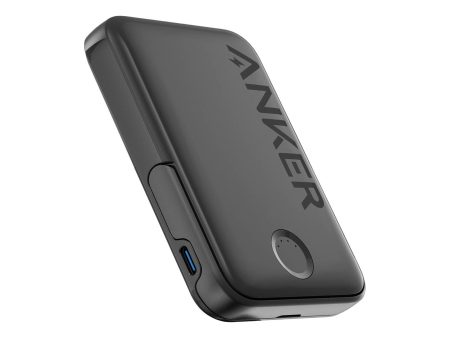 Anker 322 Mag-Go 5K mAh 7.5W Power Bank W Built-In Stand - Black on Sale