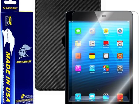 Apple iPad Mini (Wifi + 4G LTE) Screen Protector + Carbon Fiber Film Protector Online now