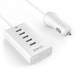 Anker Powerdrive 5 Port Car Charger - White Online now