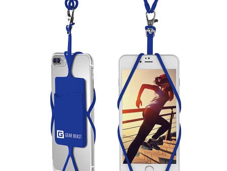 Gear Beast Universal Smart Phone Lanyard With Id Card Slot - Navy Online