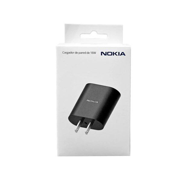 Nokia 18W Mobile Wall Charger (Packaging in Spanish) - Black Online Sale