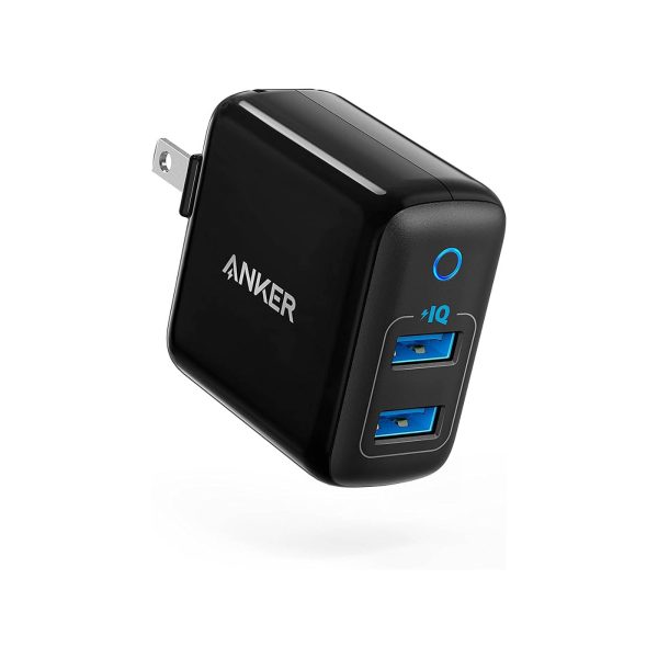 Anker Powerport II with 2 PowerIQ And Dual USB-A Ports (Online) - Black Fashion