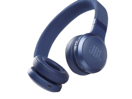 JBL Live 460NC Wireless On-Ear Headphones - Blue For Discount