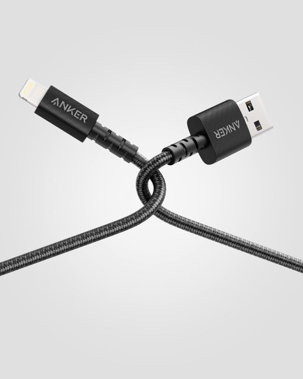 Anker Powerline Select+ 2 USB-C and 2 USB-A Lightning Cables - Black White Supply