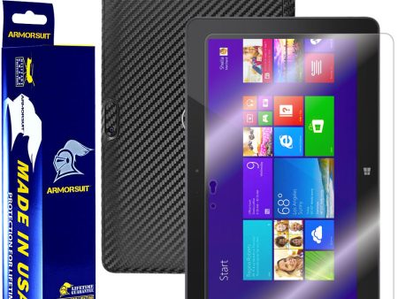 Dell Venue 11 Pro 5130 Screen Protector + Black Carbon Fiber Film Protector Fashion