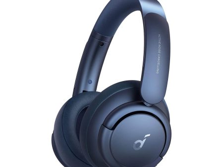 Anker Soundcore Life Tune Pro High Res Wireless Bluetooth Over The Ear Headphones - Blue Fashion