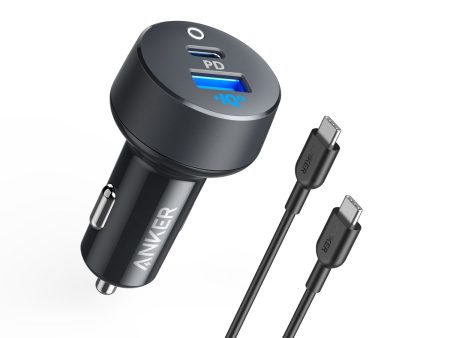 Anker Powerdrive PD+ With USB-C & USB-A Port - Black Gray For Discount