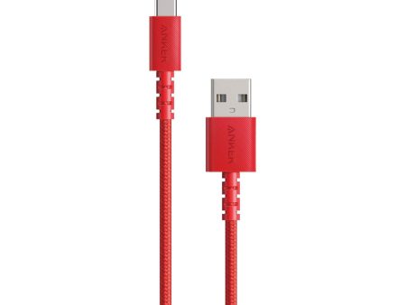 Anker Powerline Select+ 6  USB-C To USB-A Cable - Red For Cheap