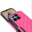 Premium Noble Lined Shockproof Dual Layer Hybrid Case For Boost Summit 5G - Hot Pink Black Discount